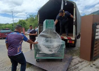 Bahagian Industri Asas Tani, Jabatan Pertanian Negeri Kedah menghantar mesin pemprosesan IAT